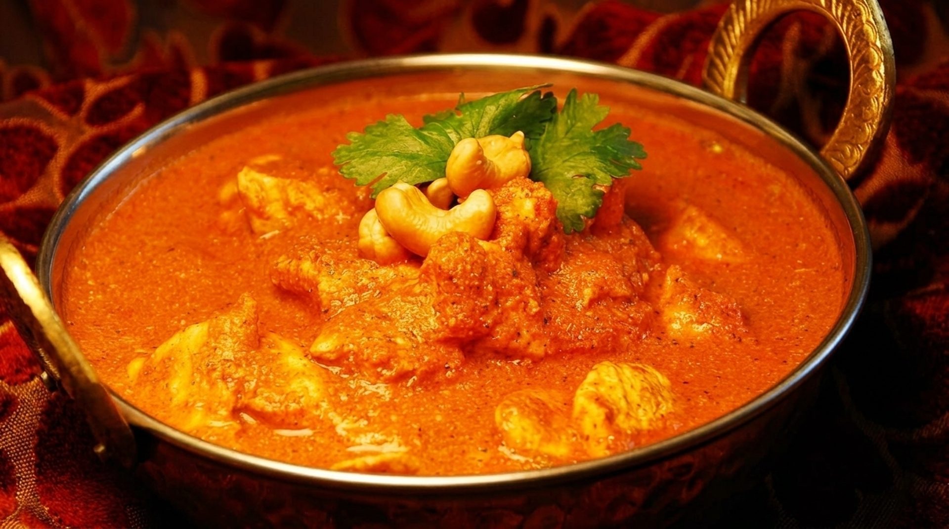 Butter Chicken and Garlic Naan
